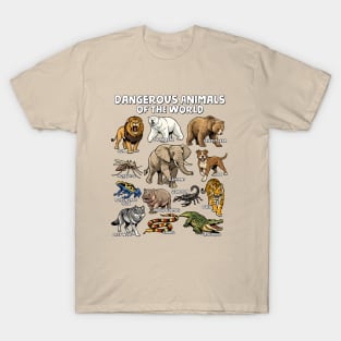 Dangerous Animals of the World T-Shirt